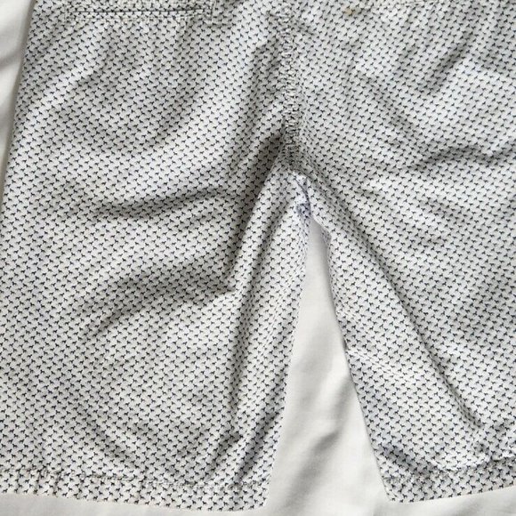 ZARA MAN MENS White BERMUDA FLAT FRONT DRESS SHORTS 30 Dogs - Picture 4 of 6